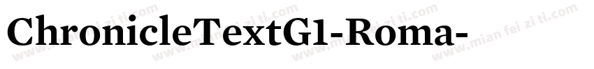 ChronicleTextG1-Roma字体转换
