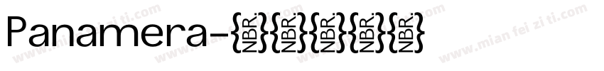 Panamera字体转换