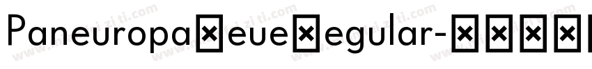 PaneuropaNeueRegular字体转换