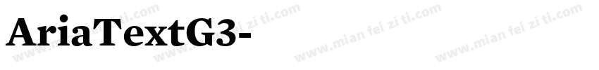 AriaTextG3字体转换