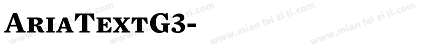 AriaTextG3字体转换
