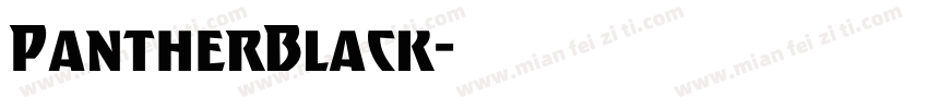 PantherBlack字体转换