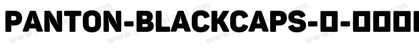 Panton-BlackCaps-黑字体转换