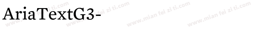 AriaTextG3字体转换