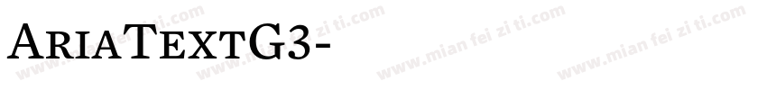 AriaTextG3字体转换