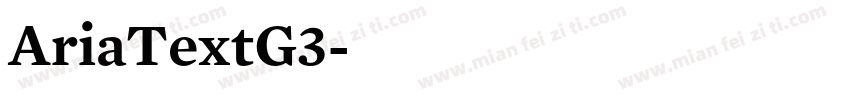 AriaTextG3字体转换
