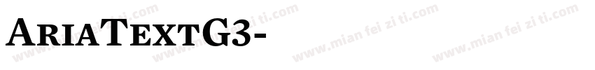 AriaTextG3字体转换