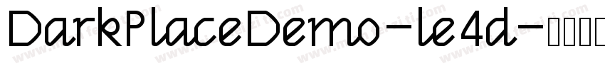 DarkPlaceDemo-le4d字体转换