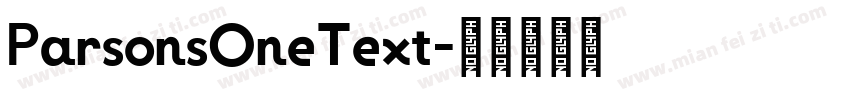 ParsonsOneText字体转换