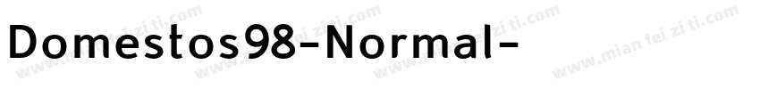 Domestos98-Normal字体转换