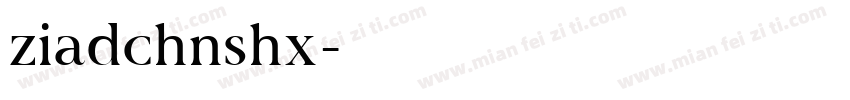 ziadchnshx字体转换