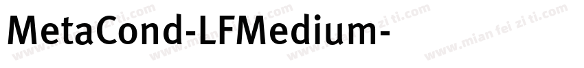 MetaCond-LFMedium字体转换