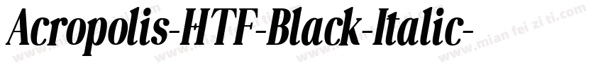 Acropolis-HTF-Black-Italic字体转换
