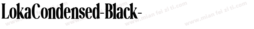 LokaCondensed-Black字体转换