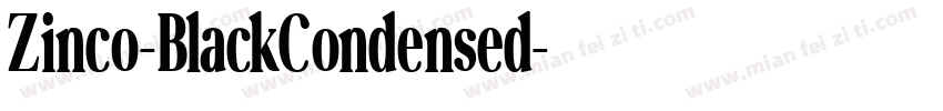 Zinco-BlackCondensed字体转换