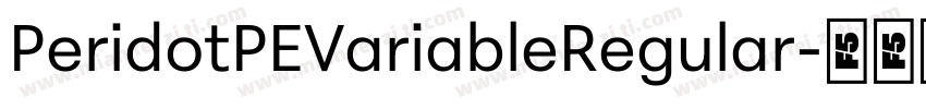 PeridotPEVariableRegular字体转换