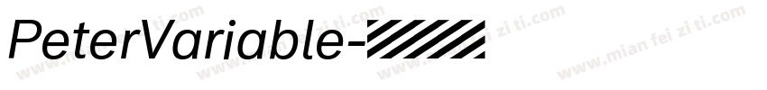 PeterVariable字体转换