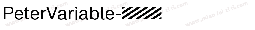PeterVariable字体转换