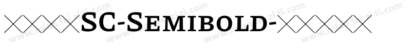 金萱那提SC-Semibold字体转换