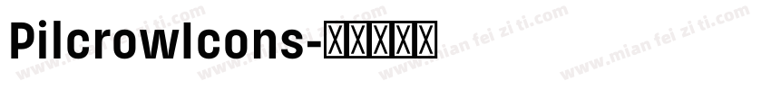 PilcrowIcons字体转换