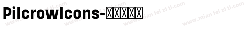 PilcrowIcons字体转换