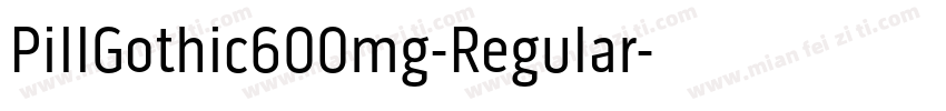 PillGothic600mg-Regular字体转换