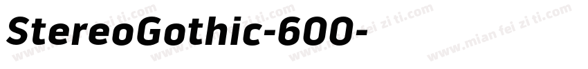 StereoGothic-600字体转换