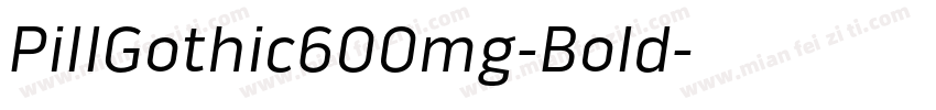 PillGothic600mg-Bold字体转换
