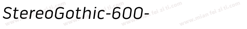 StereoGothic-600字体转换