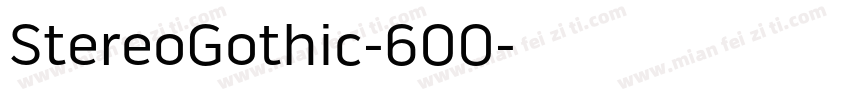 StereoGothic-600字体转换
