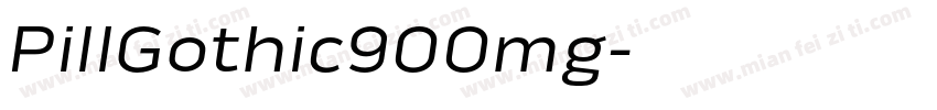 PillGothic900mg字体转换