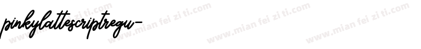 pinkylattescriptregu字体转换