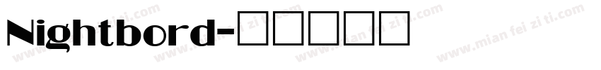 Nightbord字体转换