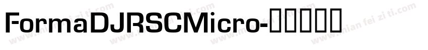 FormaDJRSCMicro字体转换