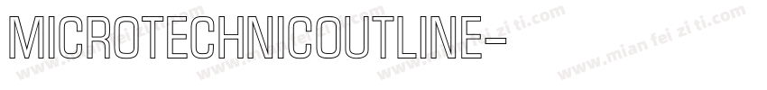MicroTechnicOutline字体转换