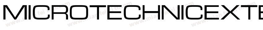 MicroTechnicExtBlod字体转换