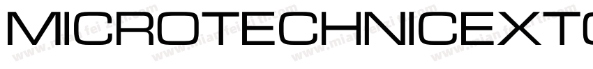 MicroTechnicExtOutline字体转换