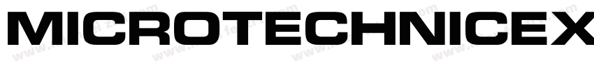 MicroTechnicExtOutline字体转换