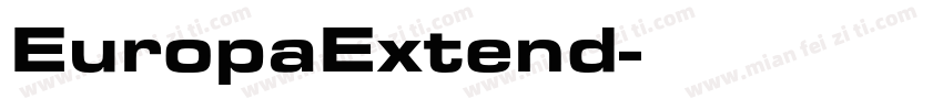 EuropaExtend字体转换