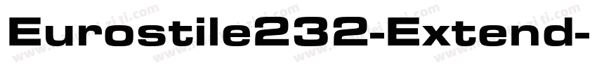 Eurostile232-Extend字体转换