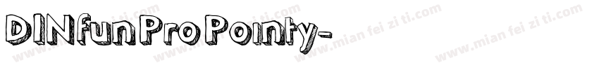 DINfunProPointy字体转换