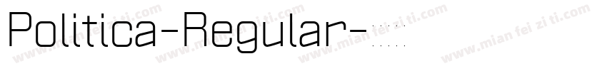 Politica-Regular字体转换