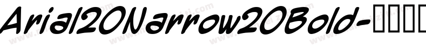 Arial20Narrow20Bold字体转换
