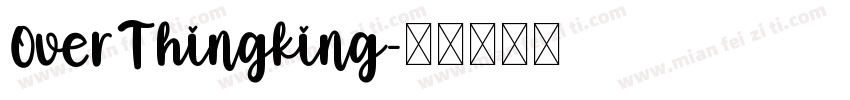 OverThingking字体转换