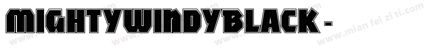 MightyWindyBlack字体转换