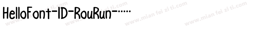 HelloFont-ID-RouRun字体转换