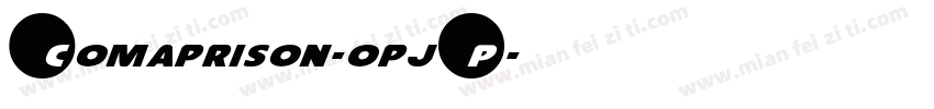 Comaprison-0pjP字体转换