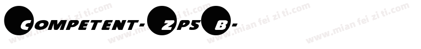 Competent-Zp5B字体转换