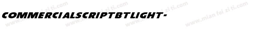 commercialscriptbtlight字体转换