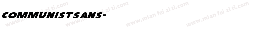 communistsans字体转换